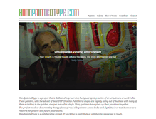 Tablet Screenshot of handpaintedtype.com